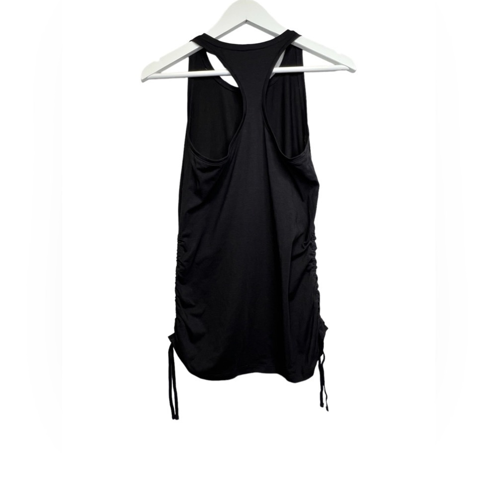 Athleta | Black Encore Ruched Sides Racerback Athletic/Athleisure Tank Sz XS - Picture 3 of 6